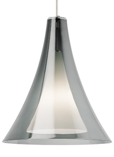 Foto para 9w 800lm Melrose 27k Satin Nickel 80cri TD-Melrose Grande Pendant SMsn-LED827