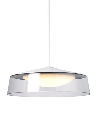 Foto para 22w Masque Satin Nickel TD-Masque Grande Pendant CL-WH, sn, -LED277