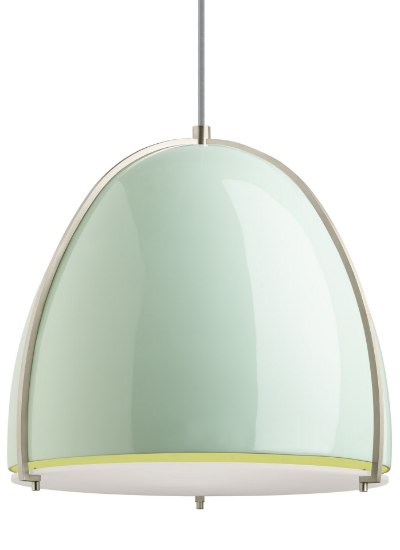 Foto para Paravo 27k Fiberglass Mint/Satin Nickel 90cri TD-Paravo Pendant MT/SN-LED927