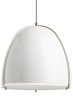 Foto para Paravo Fiberglass Gloss White/Satin Nickel TD-Paravo Pendant WH/SN