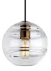 Foto para 4w Sedona 27k Transparent Glass Aged Brass 90cri TD-Sedona Grande Pendant CL AB-LED927