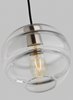 Picture of 4w Sedona 27k Transparent Glass Aged Brass 90cri TD-Sedona Grande Pendant CL AB-LED927