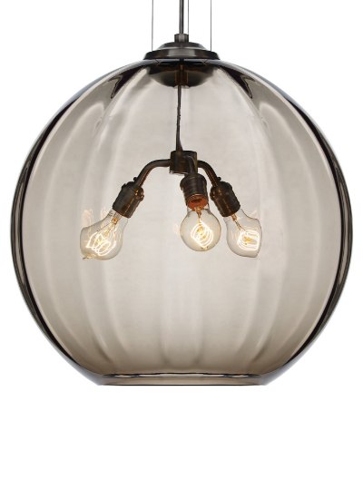 Picture of 180w World Satin Nickel TD-World Pendant Smoke, sn