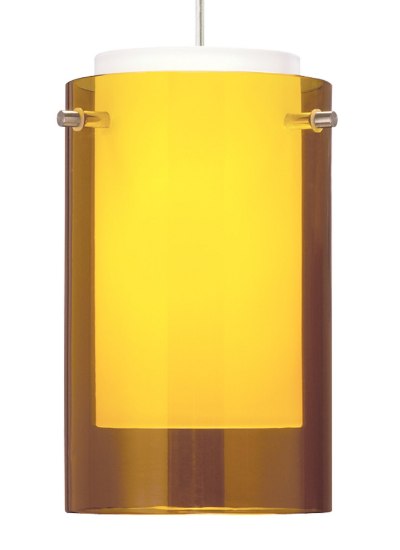 Foto para 75w Echo Satin Nickel TT-Echo Pend lg amber,sn