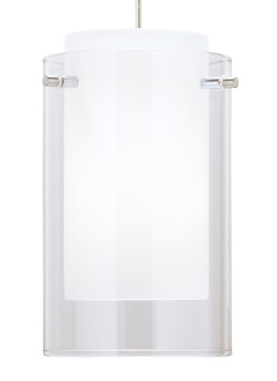 Picture of 9.5w Echo 27k Satin Nickel E26 Medium Base A19 90cri TT-Echo Pendant LG CL SN -LED927