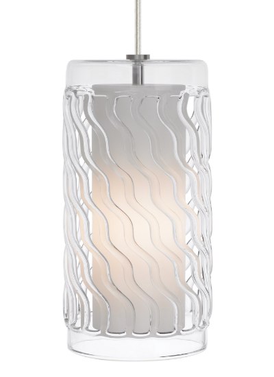 Foto para 6.5w Liza 27k White E26 Medium Base BT15 80cri TT-Liza Grande Pendant CL WH -LED827