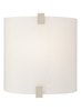 Picture of 60w Essex Satin Nickel WS-Essex Wall wht gls, sn