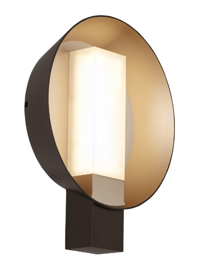 Foto para 6w Refuge 27k Metal & Acrylic Shade Bronze/Gold Haze 90cri Refuge Round Wall LG ZG -LED927