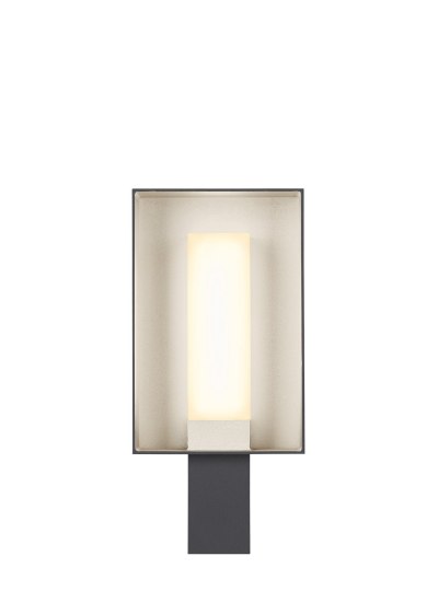 Picture of 6w Refuge 27k Metal & Acrylic Shade Charcoal/Satin Haze 90cri Refuge Square Wall SM HS -LED927