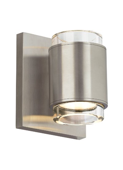 Picture of 9w Voto 30k Satin Nickel 80cri Voto Wall Round CL, sn, -LED830