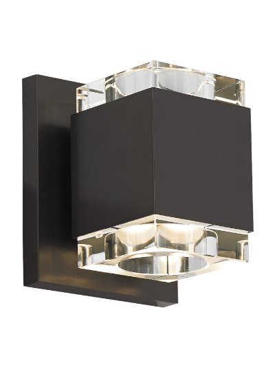 Picture of 9w Voto 30k Black 80cri Voto Wall Square CL, bk, -LED830