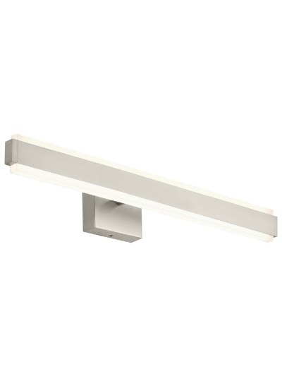 Foto para 20w Tiffin 27k Metal Shade With Glass Diffuser Satin Nickel 90cri Tiffin 24 Bath 24INin SN -LED927