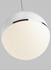 Picture of 12w Akova 27k Acrylic & Metal Shade Satin Nickel 90cri FJ-Akova Pendant BK/AB sn-LED927