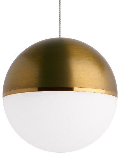 Picture of 12w Akova 27k Acrylic & Metal Shade Satin Nickel 90cri FJ-Akova Pendant AB/BB sn-LED927