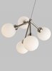 Picture of 2.5w Mara 27k Frosted Glass Globe Aged Brass 90cri FJ-Mara Pendant WH AB -LED927