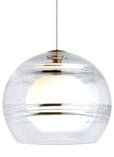 Picture of 35w Sedona Transparent Glass Aged Brass Bi-Pin GU5.3 FJ-Sedona Low-Voltage Pendant CL AB