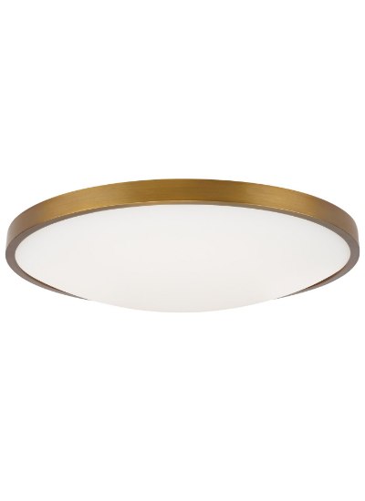 Picture of 22w Vance 27k Frosted Glass Diffuser Aged Brass 90cri Vance 13 Flush Mount 13IN AB -LED927-277