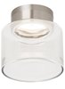 Picture of 15w Casen 30k Satin Nickel 80cri Casen Drum Flush Mount Ceiling CL, sn, -LED830