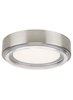 Picture of 60w Escher 27k Acrylic Diffuser Satin Nickel 90cri Escher Flush Mount Ceiling sn-LED927