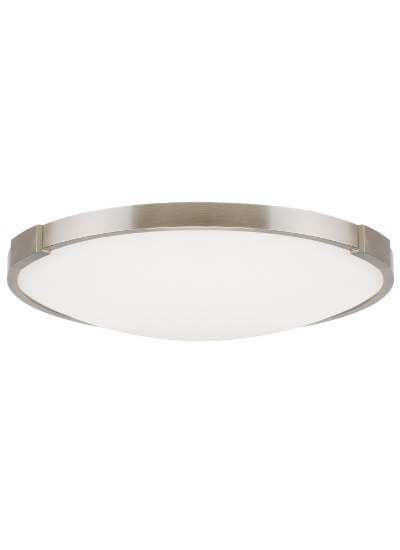 Picture of 22w Lance 30k Frosted Glass Diffuser Satin Nickel 90cri Lance 13 Flush Mount 13IN SN -LED930