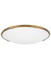 Foto para 45w Lance 27k Frosted Glass Diffuser Aged Brass 90cri Lance 24 Flush Mount 24IN AB -LED927