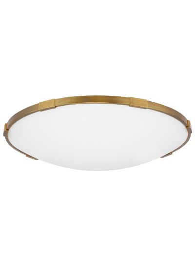 Picture of 45w Lance 27k Frosted Glass Diffuser Aged Brass 90cri Lance 24 Flush Mount 24IN AB -LED927