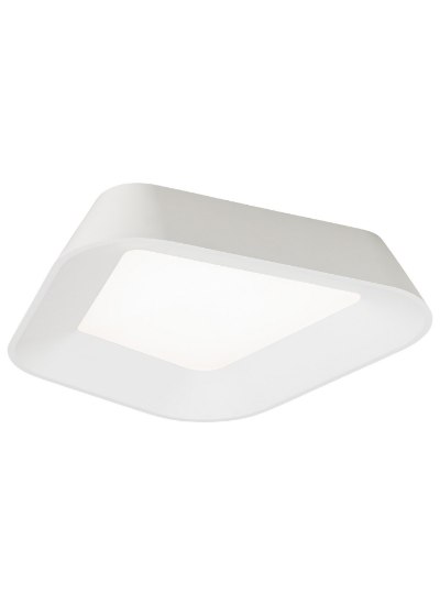 Picture of 34w 1139lm Rhonan 30k Matte White / White 90cri Rhonan Flush Mount Ceiling WH/WH-LED930