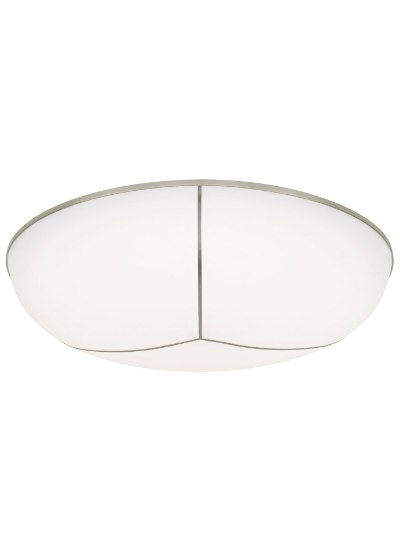 Picture of 35w 1252lm Tegan 27k Acrylic Diffuser Satin Nickel 90cri Tegan Flush Mount Ceiling sn-LED927