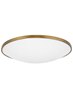 Foto para 45w Vance 27k Frosted Glass Diffuser Aged Brass 90cri Vance 24 Flush Mount 24IN AB -LED927