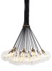 Picture of 2w Gambit 22k Transparent Glass Globe Aged Brass E12 T6 90cri Gambit 19-Lite Chandelier 19-L CL AB -LED922