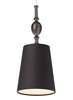 Foto para 6w Kiev Satin Nickel KL-Kiev Pend blk clr, sn LED