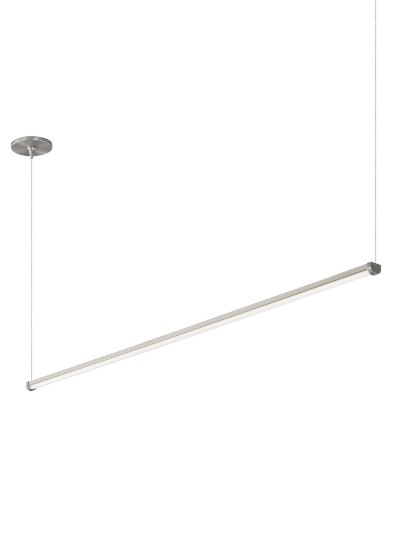 Picture of 16w Rae 24k Satin Nickel 80cri LS-Rae Linear Suspension 300lm/ft, 48IN, sn, -LED8