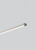 Picture of 16w Rae 24k Satin Nickel 80cri LS-Rae Linear Suspension 300lm/ft, 48IN, sn, -LED8