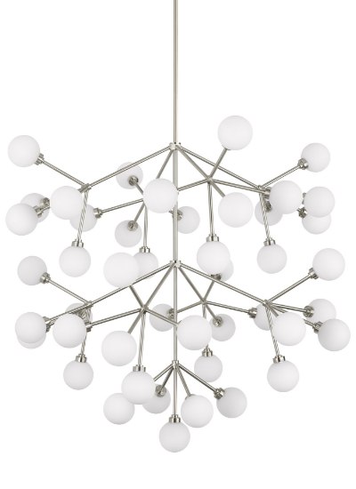 Picture of 116w Mara 27k Satin Nickel 90cri Mara Grande Chandelier WH SN-LED927