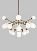 Picture of 64w Mara 27k Satin Nickel 90cri Mara Chandelier WH SN-LED927