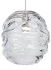 Picture of 8w Audra 30k Glass Shade Satin Nickel 90cri TD-Audra Grande Pendant CL sn-LEDS930