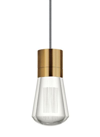 Picture of 9w Alva 30k Aged Brass 90cri TD-Alva Pendant 11 BK/WH AB -LED930