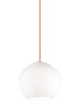 Picture of 9.5w Cleo 27k Satin Nickel E26 Medium Base A19 80cri TD-Cleo Pendant MD WH OR SN -LED927