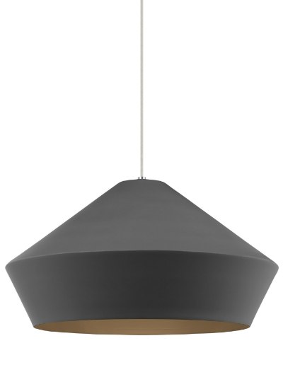 Foto para 75w 1680lm Brummel Black TD-Brummel Grande Pendant GY BK