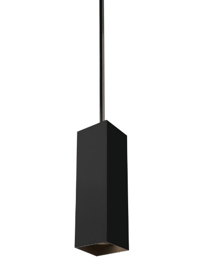 Picture of 15w Exo 30k Metal Shade Black 90cri TD-Exo Pendant 18IN 12INin 60° BK BK -LED930