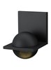 Picture of 9w Sphere Rubberized Black Sphere Wall SM BL LEDWD 1