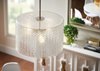 Picture of 60w Lania Glass Medium Base Lania Grande Pendant CR No Lamp