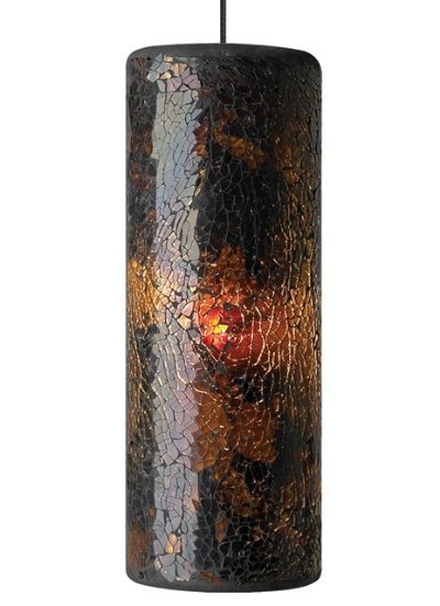 Picture of 8w Veil 30k Chrome 80cri MO-Veil Pendant brown, ch-LED