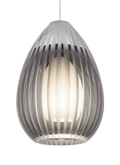 Foto para 35w Ava Satin Nickel MP-Ava Pendant Smoke, sn