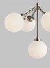 Picture of 2.5w Mara 27k Frosted Glass Globe Satin Nickel 90cri FJ-Mara Pendant WH SN -LED927