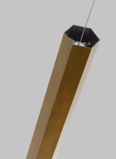 Picture of 8w Blok 30k Aged Brass/Aged Brass 90cri MO2-Blok Pendant L AB/AB-LED930