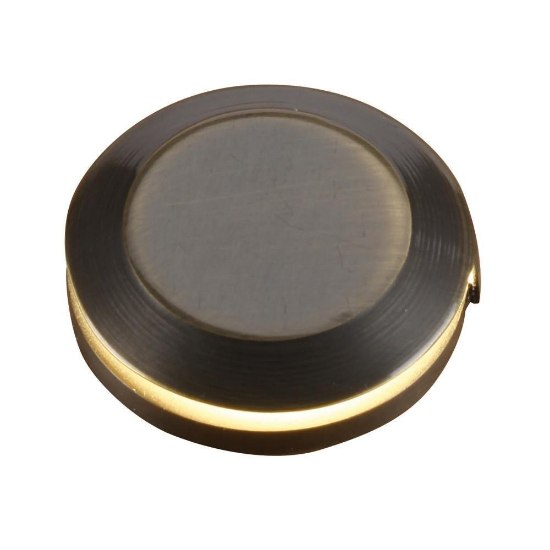 Foto para 3w 105lm 12v 2" Forever Bright SW Matte Bronze Mini Landscape In-Ground LED Brass Border Light