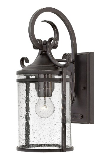 Picture of 75w Outdoor Casa MED Clear Seedy Olde Black Medium Wall Mount