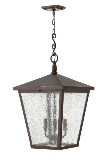 Foto para 5w Outdoor Trellis CAND. LED Clear Seedy Regency Bronze Hanging