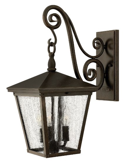 Foto para 5w Outdoor Trellis CAND. LED Clear Seedy Regency Bronze Medium Wall Mount